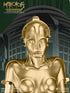Star Ace Toys Metropolis Maschinenmensch Metallic Gold 1/4 Statue