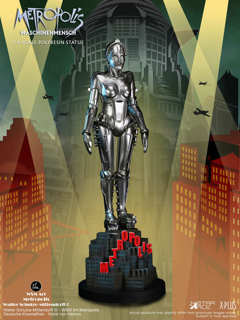 Star Ace Toys Metropolis Maschinenmensch Silver 1/4 Statue