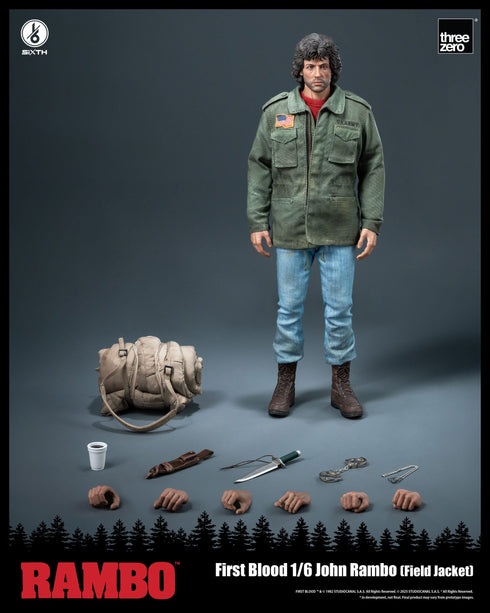 Threezero Rambo: First Blood John Rambo (Field Jacket) Action Figure