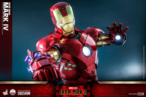 Hot Toys Iron Man Mark IV & Suit-Up Gantry - Iron Man 2 - QS020 & ACS02 - 1/4 Scale Collectible Figure Set