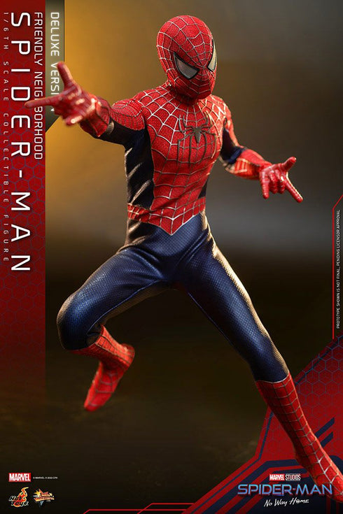 Hot Toys Friendly Neighborhood Spider-Man (Deluxe Version) - No Way Home - MMS662 - 1/6 Scale Collectible Figure