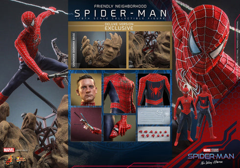 Hot Toys Friendly Neighborhood Spider-Man (Deluxe Version) - No Way Home - MMS662 - 1/6 Scale Collectible Figure
