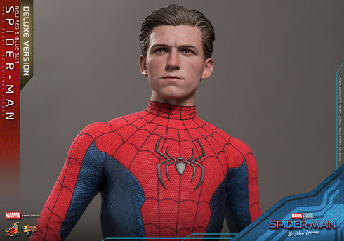 Hot Toys Spider-Man (New Red and Blue Suit) Deluxe Version - No Way Home MMS680 - 1/6 Scale Collectible Figure