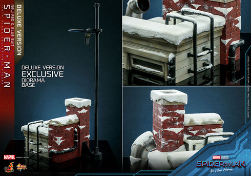 Hot Toys Spider-Man (New Red and Blue Suit) Deluxe Version - No Way Home MMS680 - 1/6 Scale Collectible Figure