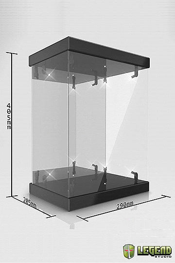 Master Light House Acrylic Display Case with Lighting for 1/6 Action Figures - Black