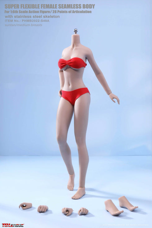 Phicen TBLeague S49A Suntan, Medium Bust Female Seamless 1/6 Action Figure