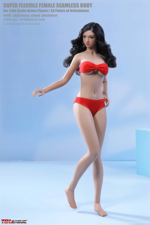 Phicen TBLeague S49 Suntan, Medium Bust Female Seamless 1/6 Action Figure