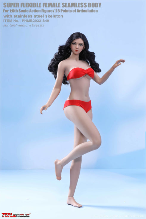Phicen TBLeague S49 Suntan, Medium Bust Female Seamless 1/6 Action Figure