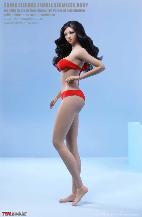 Phicen TBLeague S49 Suntan, Medium Bust Female Seamless 1/6 Action Figure