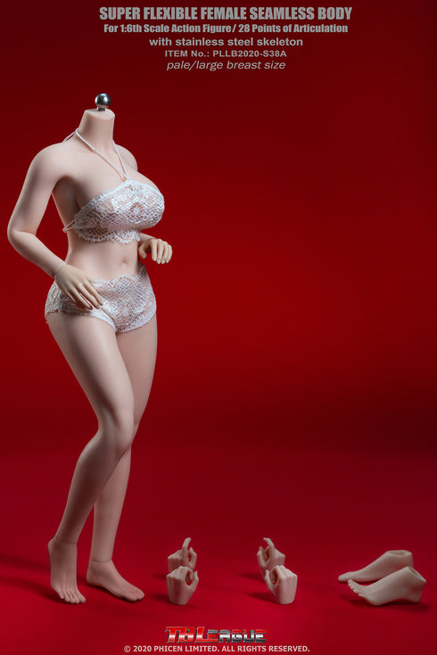 Phicen TBLeague S38A Pale, Large Bust Female Seamless 1/6 Body Action Figure
