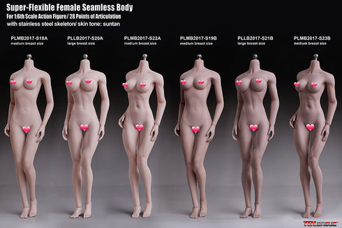 Phicen TBLeague S23B Suntan, Medium Bust Female Seamless 1/6 Body Action Figure