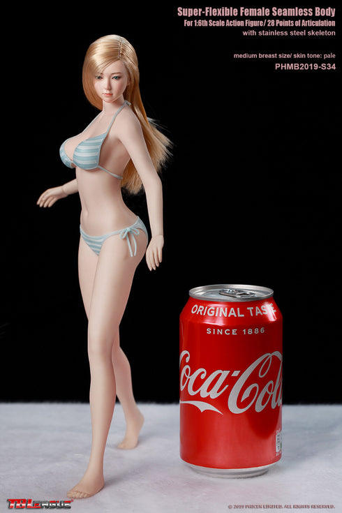 Phicen TBLeague S34 Pale, Medium Bust Female Seamless 1/6 Body Action Figure