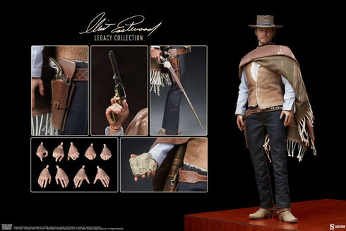 Sideshow Collectibles The Good, The Bad and the Ugly Clint Eastwood Legacy Collection The Man With No Name 1/6 Action Figure - Opened Box