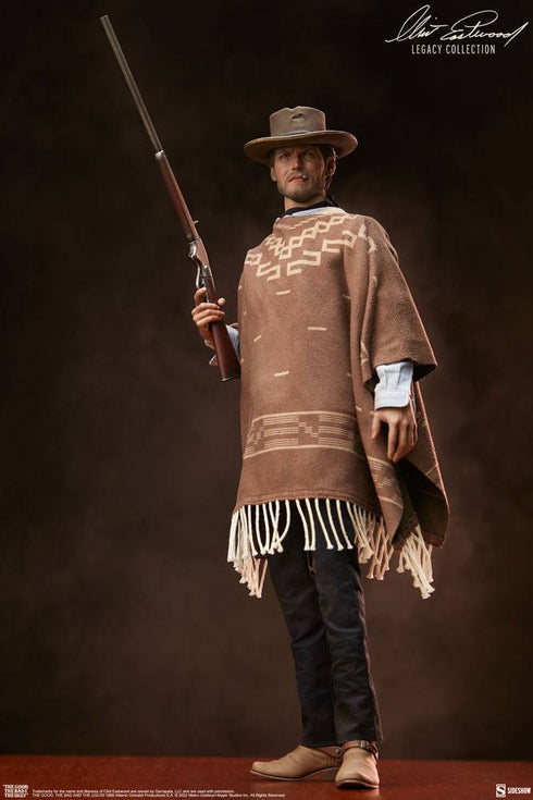 Sideshow Collectibles The Good, The Bad and the Ugly Clint Eastwood Legacy Collection The Man With No Name 1/6 Action Figure - Opened Box