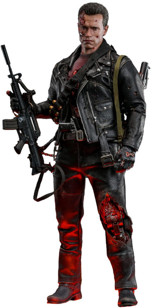 Hot Toys T-800 Battle Damaged Version 2.0 - Terminator 2 - DX46 - 1/6 Scale Collectible Figure