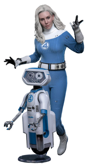 Hot Toys Invisible Woman & H.E.R.B.I.E. - The Fantastic Four: First Steps - MMS824 -1/6 Scale Collectible Figure 2-Pack