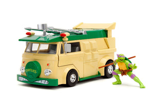 Jada Toys Donatello & Party Wagon - Teenage Mutant Ninja Turtles- 1/24 Diecast Collectible Model