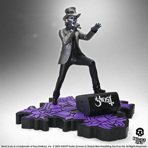 Knucklebonz Ghost Rock Iconz Papa V Perpetua Top Hat Statue