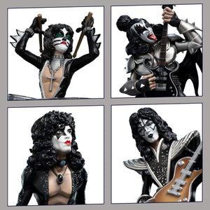 Weta Workshop The Catman, Starchild, Demon & Spaceman - KISS - Mini Epics - Collectible Statues 4-Pack