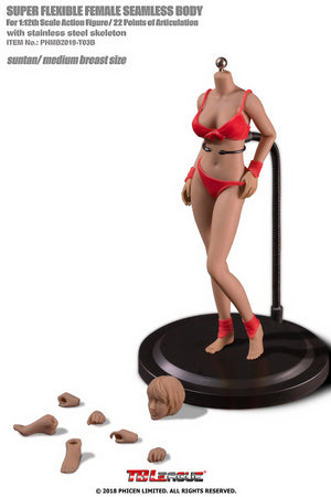 Phicen TBLeague T03B - Suntan, Medium Bust Female - 1/12 Scale Seamless Action Figure